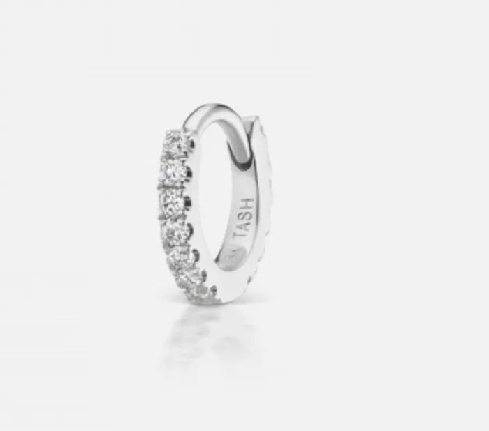 5mm Diamond Eternity Hoop Earring Maria Tash Earrings
