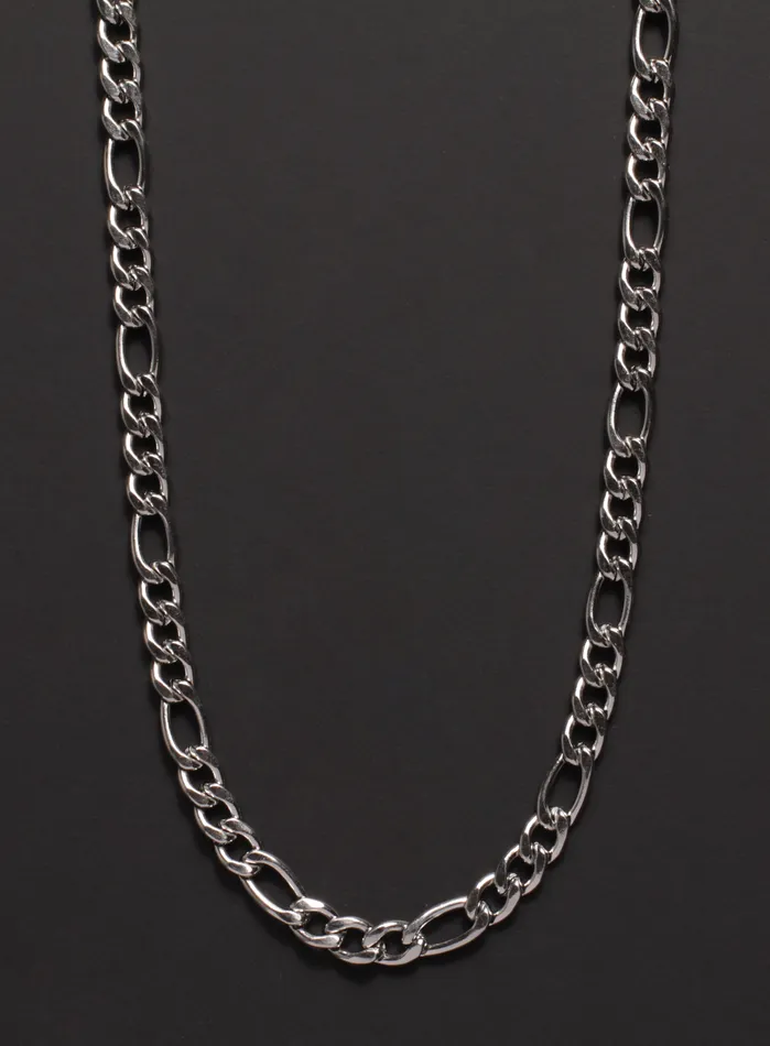 5mm Stainless Steel Figaro Chain Necklace for Men We Are All Smith Necklaces