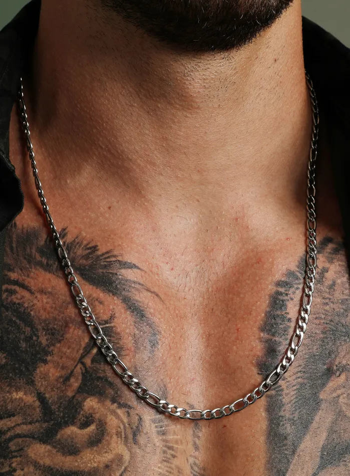 5mm Stainless Steel Figaro Chain Necklace for Men We Are All Smith Necklaces 5mm Stainless Steel Figaro Chain Necklace for Men We Are All Smith Necklaces