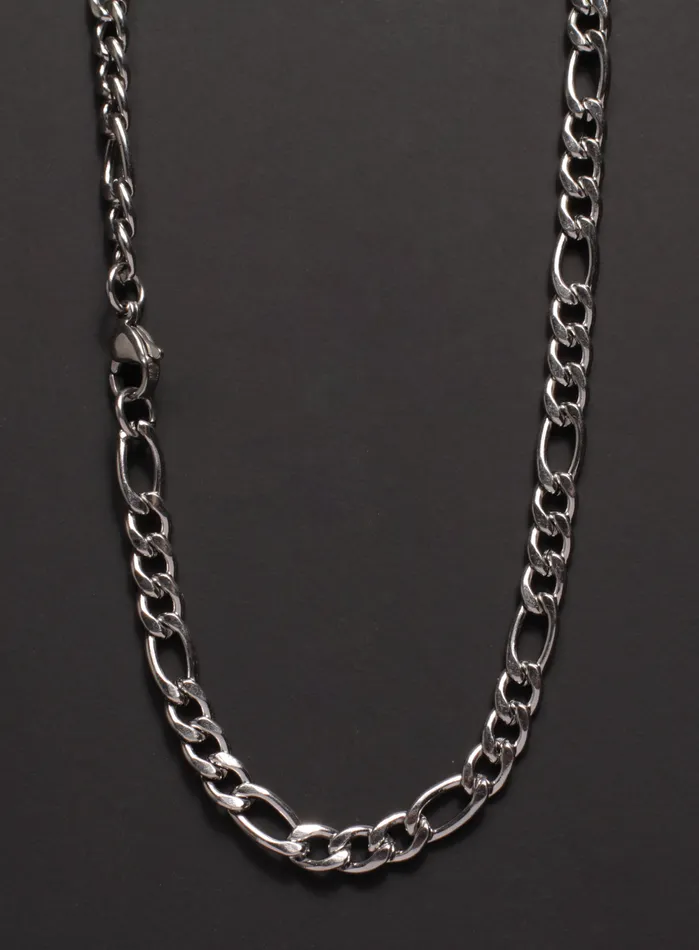 5mm Stainless Steel Figaro Chain Necklace for Men We Are All Smith Necklaces 5mm Stainless Steel Figaro Chain Necklace for Men We Are All Smith Necklaces