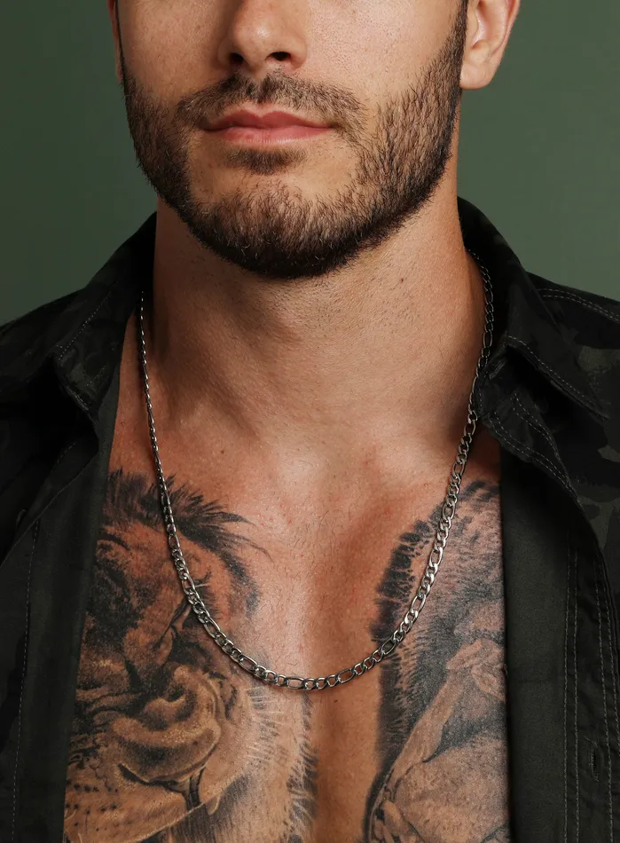 5mm Stainless Steel Figaro Chain Necklace for Men We Are All Smith Necklaces 5mm Stainless Steel Figaro Chain Necklace for Men We Are All Smith Necklaces