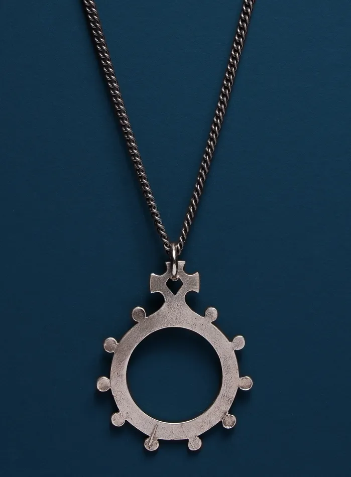 925 Sterling Silver Finger Rosary Necklace WE ARE ALL SMITH Mens Jewelry Clothing Necklaces