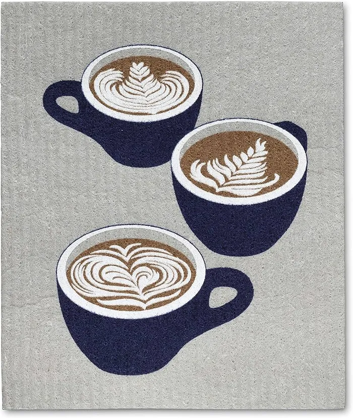 Abbott Earrings Coffee Cup Dishcloths Set2