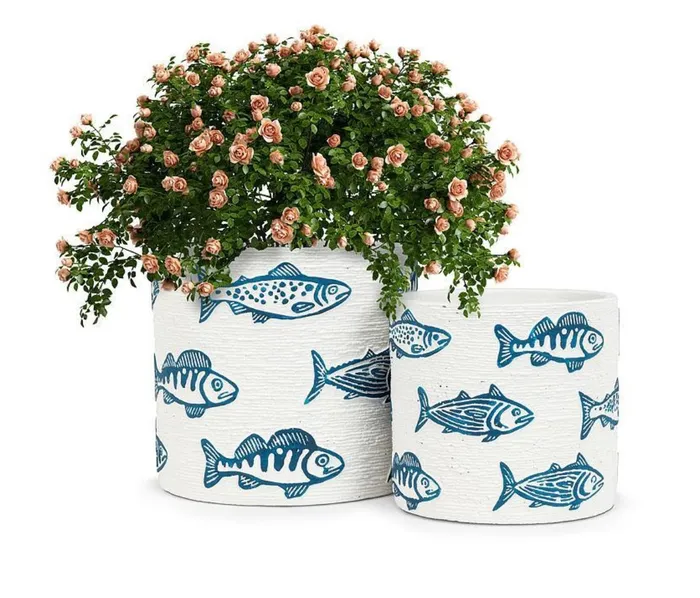 Abbott Earrings Fish Planter Pot