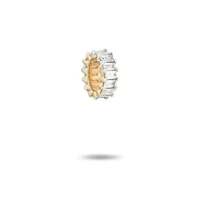 Adina Reyter Earrings Prong set baguette bead