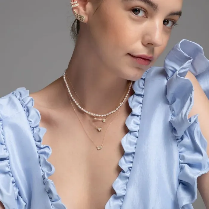 Adina Reyter Necklaces Pav Arrow Necklace