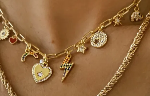Alexa Leigh Necklaces Bespoke link Chain Charm Necklace Alexa Leigh Necklaces Bespoke link Chain Charm Necklace