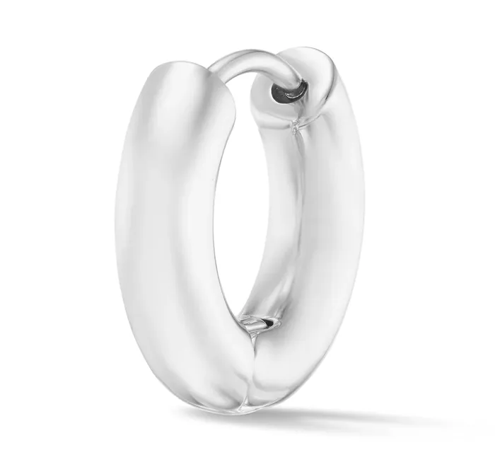 Alison Lou Jewels Silver Cloud Huggie Earrings