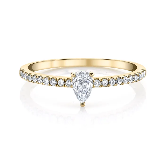 Anita Ko Rings MeYou Pear Diamond Pave Ring