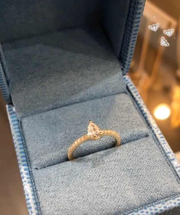 Anita Ko Rings MeYou Pear Diamond Pave Ring