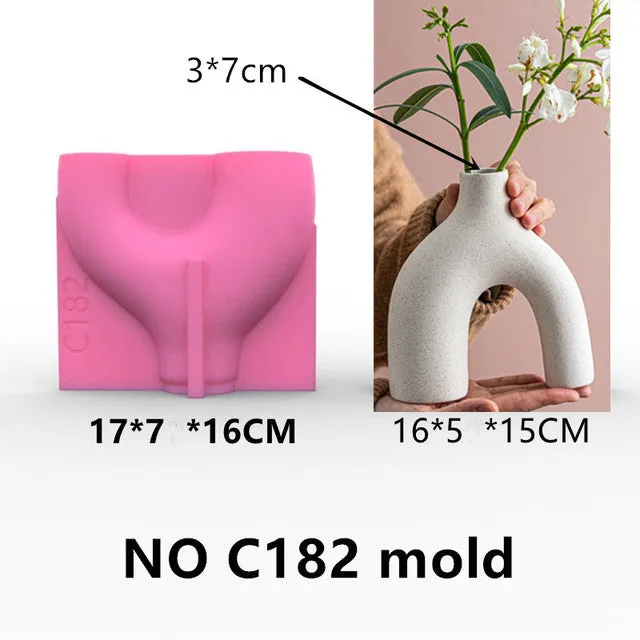 Arch Vase Silicone Mold 2 Variants Resinarthub Earrings