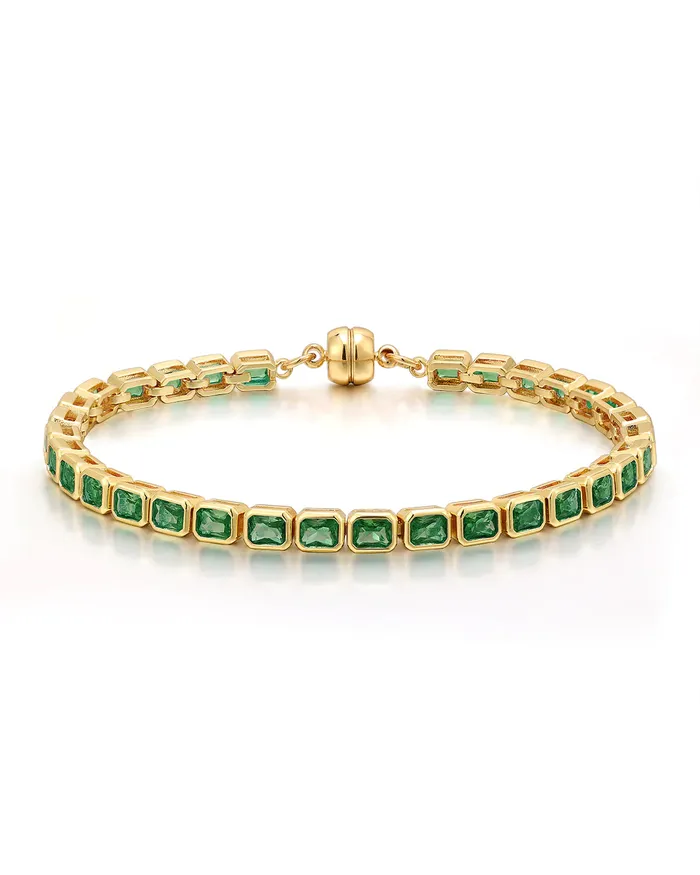 BEZEL EMERALD BALLIER BRACELET LUV AJ Bracelets BEZEL EMERALD BALLIER BRACELET LUV AJ Bracelets