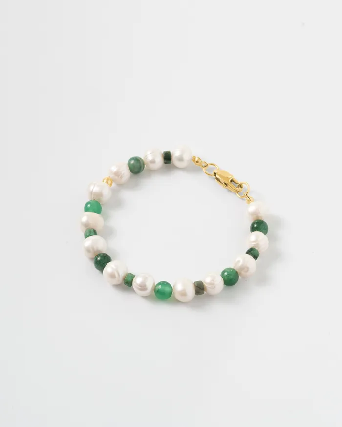 Bracelets CUN Fili Grand Chalcedony Beaded Pearl Bracelet