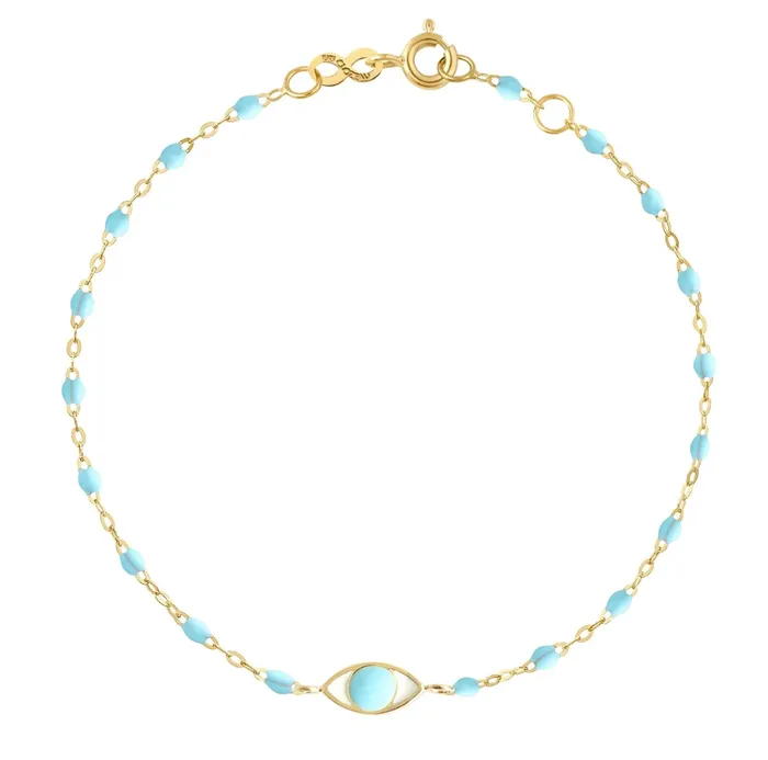 Bracelets Eye Classic Gigi Turquoise bracelet Yellow Gold 67 Gigi Clozeau