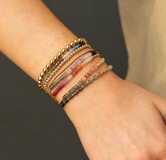 Bracelets Karen Lazar 2MM Signature Bracelet with Laguna Ombr Gold Pattern Bracelets Karen Lazar 2MM Signature Bracelet with Laguna Ombr Gold Pattern