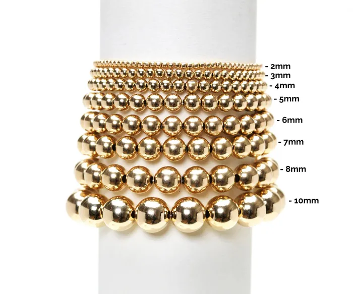 Bracelets Karen Lazar 2MM Yellow Gold Filled Bracelet with Sterling Silver Orzo Pattern Bracelets Karen Lazar 2MM Yellow Gold Filled Bracelet with Sterling Silver Orzo Pattern