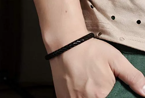 Bracelets Yellow Chimes Mens and Womens Leather Strand Base Metal Bracelet Brown Yellow Chimes