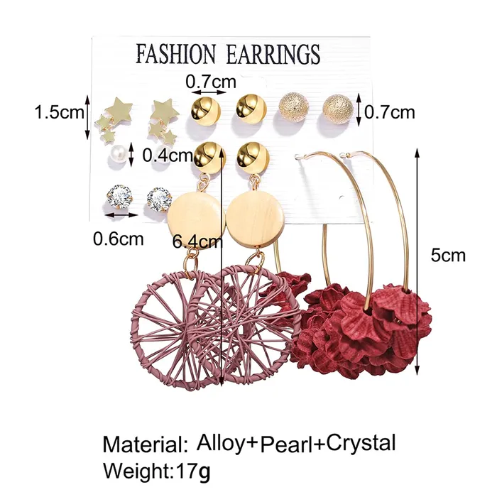 Bracelets Yellow Chimes Yellow Chimes Latest Fashion Gold Plated Geometric Design Dangle Earrings for Women and Girls Design 13