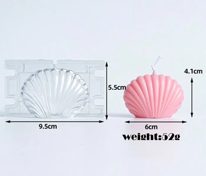 Candle Wax Shell Mold Candle Earrings