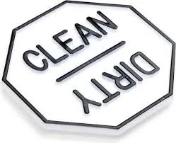Candlewick Gift Shop Clean OR Dirty Dishwasher Magnet Earrings