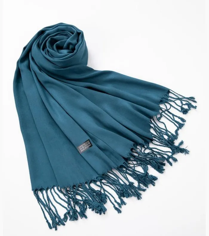 Candlewick Gift Shop Earrings Dark Teal Pashmina Scarf