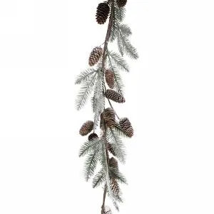 Candlewick Gift Shop Earrings Frosted Pinecone Garland