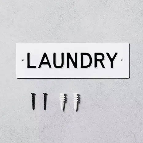 Candlewick Gift Shop Earrings Laundry Sign