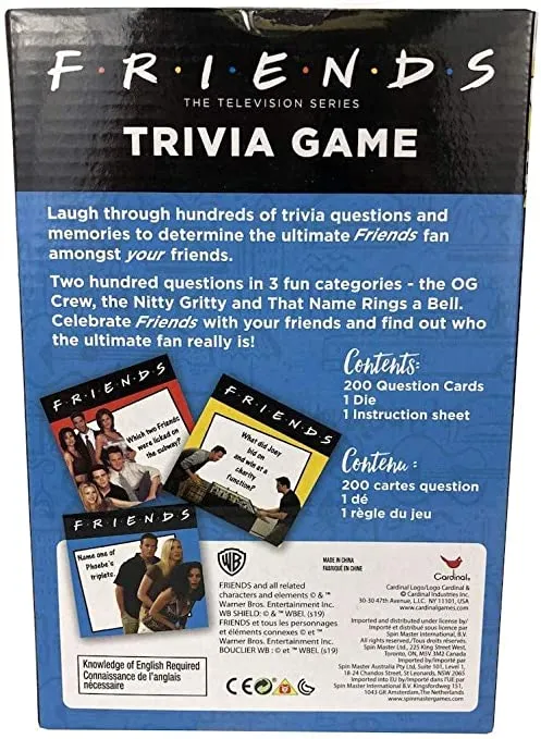 Candlewick Gift Shop Friends Trivia Game Earrings Candlewick Gift Shop Friends Trivia Game Earrings