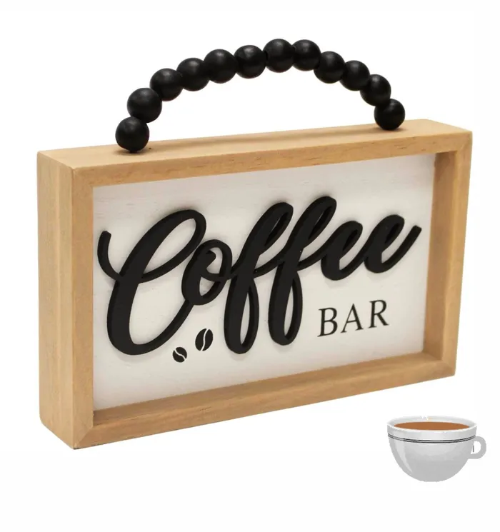 Candlewick Gift Shop Hanging Coffee Bar Wall Art Necklaces