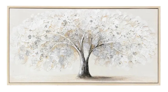 Candlewick Gift Shop Necklaces White Tree Framed Canvas Wall Art