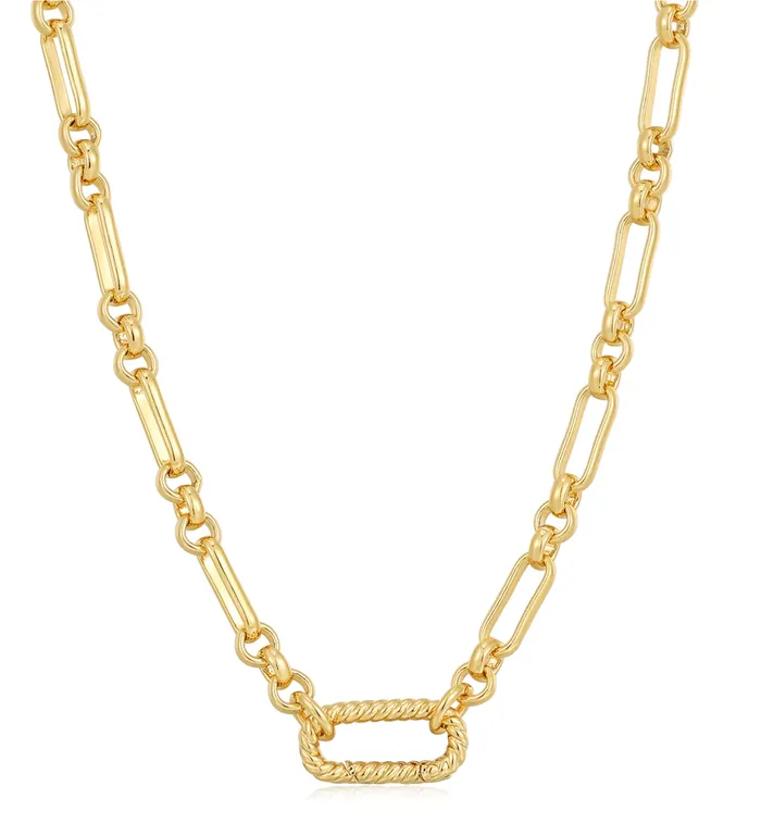 Cardiff Clasp Necklace in Gold LUV AJ Necklaces