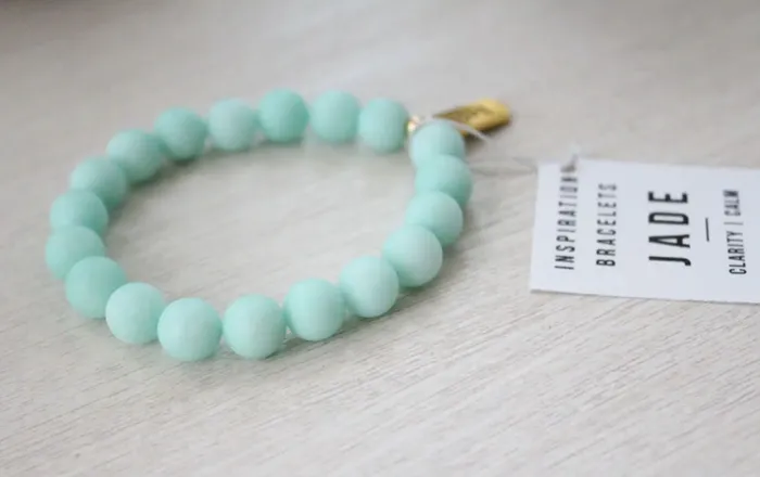 Cecelia Designs Jewelry Jade Aqua Edelstein Armband matt 10mm Cecelia Designs Jewelry Earrings