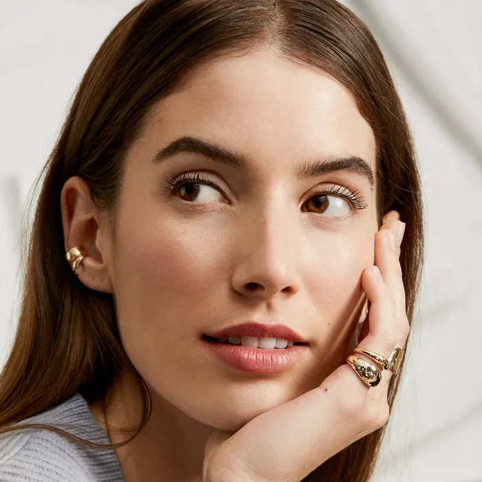 Celestial Diamonds Large Half Dome Ring Adina Reyter Rings