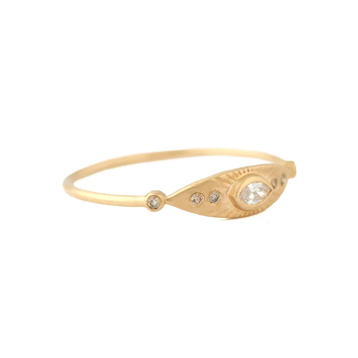 Celine Daoust Rings Large Sun Eye Diamond Ring