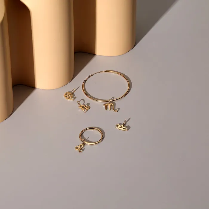 Charm Necklaces SCORPIO Zodiac Charm With Diamond AURELIE GI