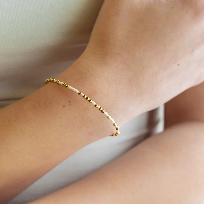 Confetti Bangle Elfenbein Lenny Eva Lenny Eva Bracelets