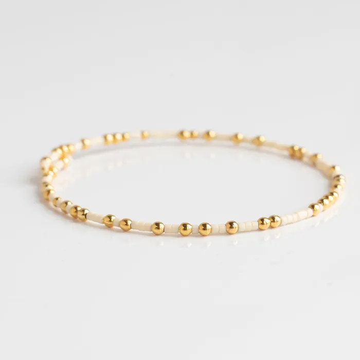 Confetti Bangle Elfenbein Lenny Eva Lenny Eva Bracelets