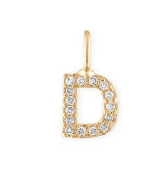 Crystal Letter Charm Alexa Leigh Charm Necklaces