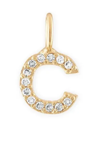 Crystal Letter Charm Alexa Leigh Charm Necklaces