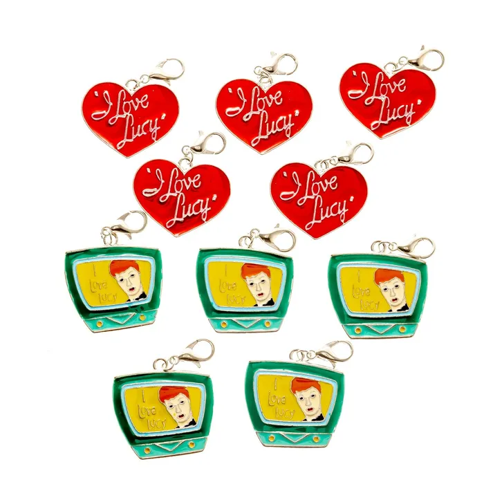 DAN Dangle Clips I Love Lucy Metal 10 Pack Earrings