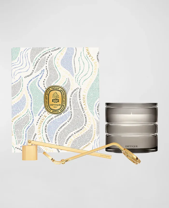 DIPTYQUE La Valle du Temps Valley of Time Candle Ritual Set Limited Edition Diptyque Earrings