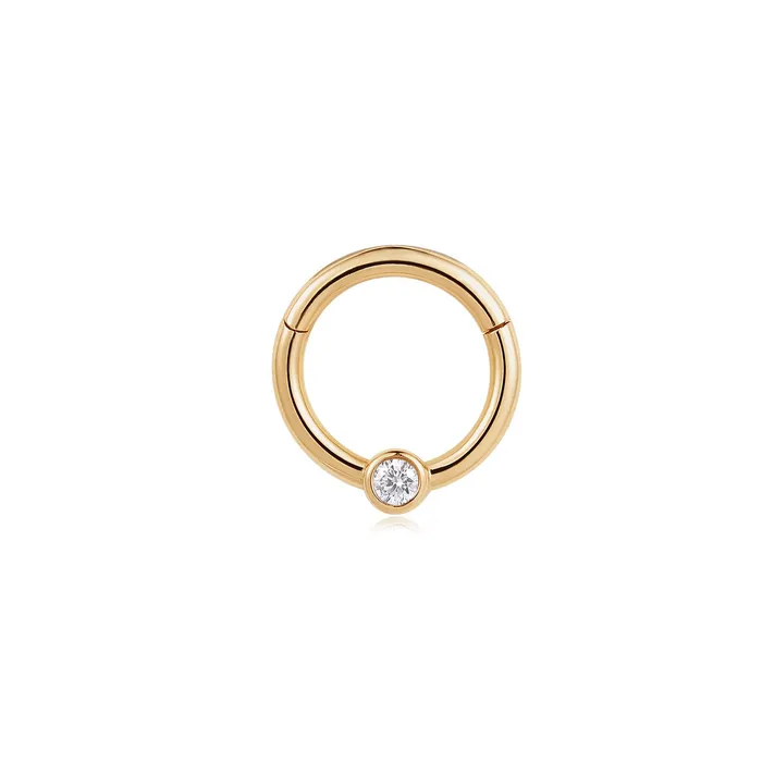 Earrings AURELIE GI IVY White Sapphire Clicker Hoop