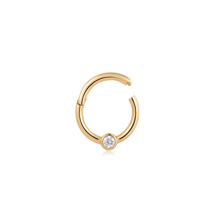 Earrings AURELIE GI IVY White Sapphire Clicker Hoop