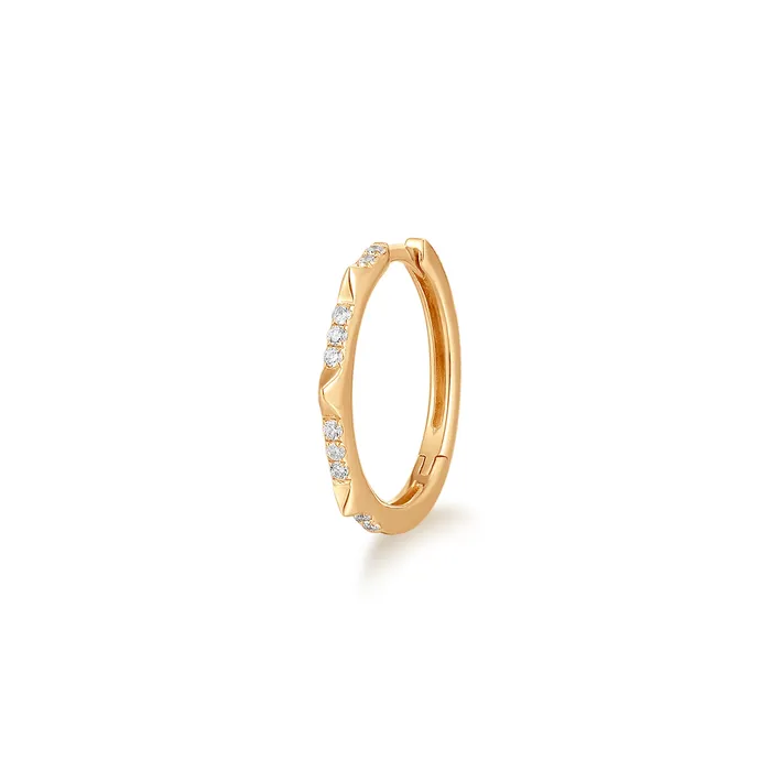 Earrings AURELIE GI NEPTUNE Diamond Constellation Huggie Hoop