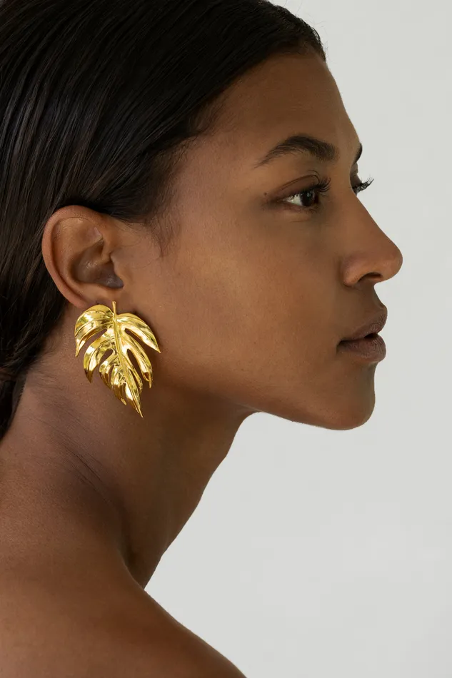 Earrings Botanicals Emerald Jungle Earrings tohum