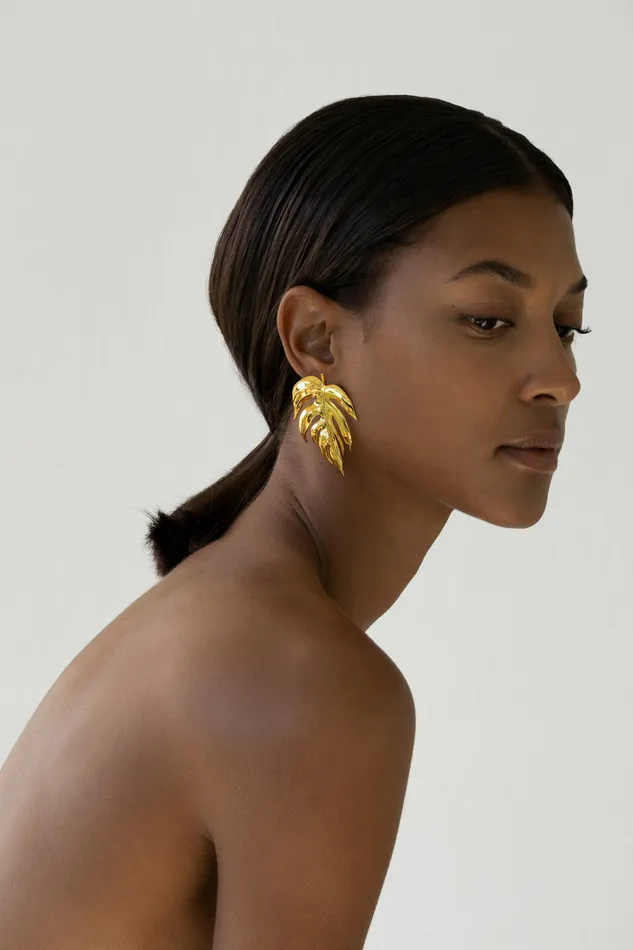 Earrings Botanicals Emerald Jungle Earrings tohum