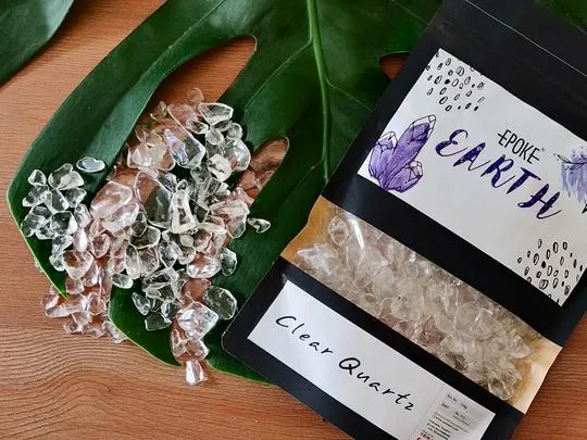 Earrings Epoke EPOKE EARTH Clear Quartz Crystals 250g Earrings Epoke EPOKE EARTH Clear Quartz Crystals 250g