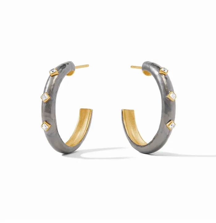 Earrings JULIE VOS Noel Stone Hoop Medium