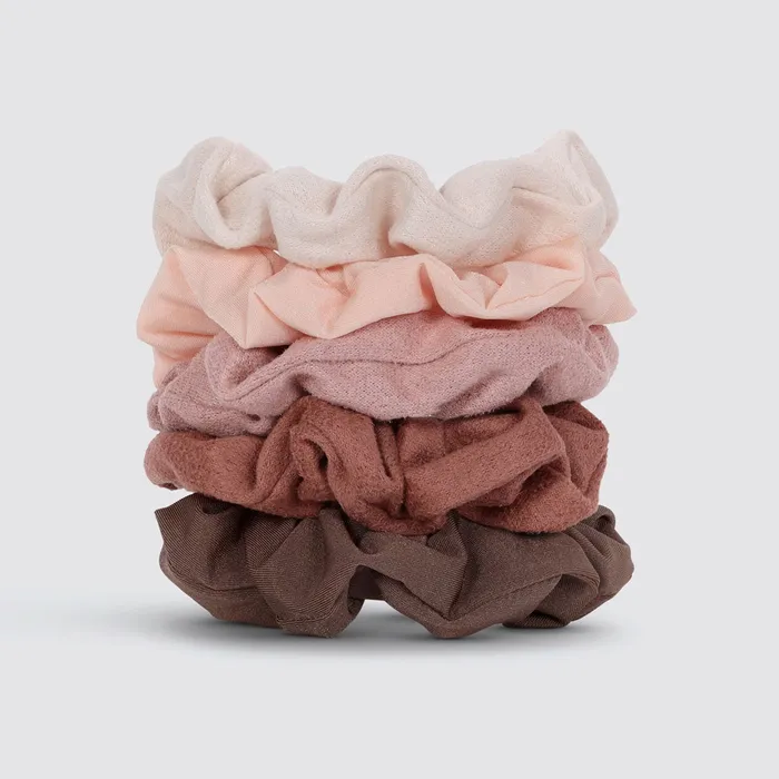 Earrings KITSCH Scrunchie 5teiligesSet Terrakotta KITSCH