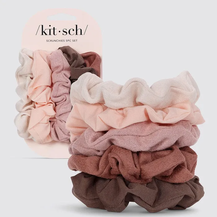 Earrings KITSCH Scrunchie 5teiligesSet Terrakotta KITSCH